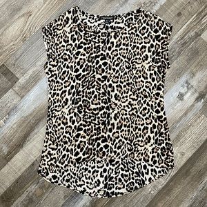Heart soul Cheetah Print loose fitting top